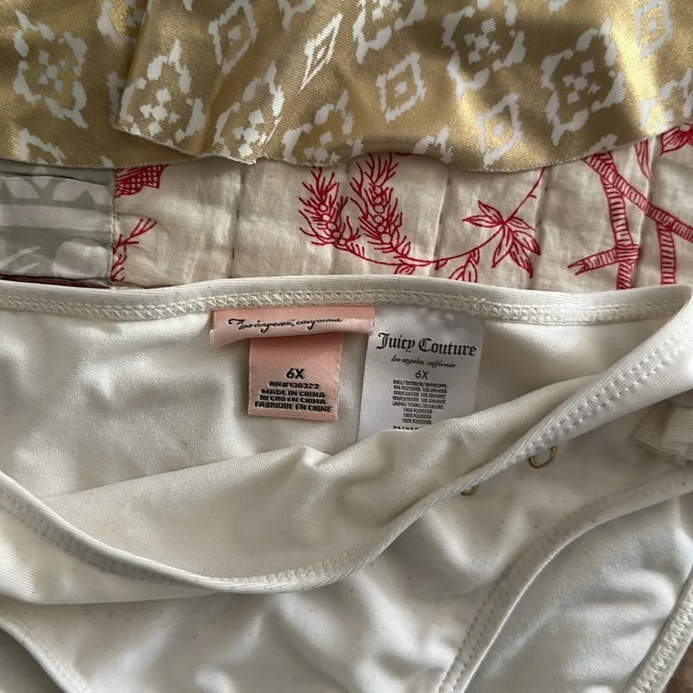 Juicy brand girls two-piece swimsuit.